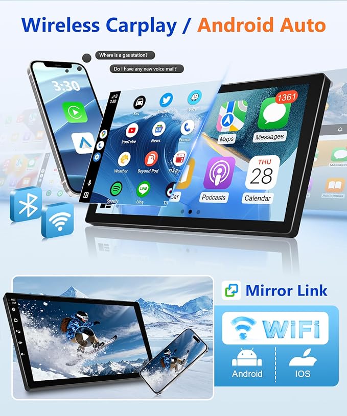 8Core Car Stereo for BMW 325i 330i E46 328i 328xi 1998-2005 Radio for BMW M3 2000-2006 Apple CarPlay Android Auto,9IN IPS Touch Screen 5G WiFi/GPS Navi/BT/FM/RDS/DSP/EQ/SWC/AHD Camera