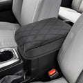 KBH Center Console Armrest Cover for Toyota Tacoma 2016-2023, Interior Accessories, Middle Console Lid Cushion, Arm Rest Cover Protector, Vinyl Leather, Black