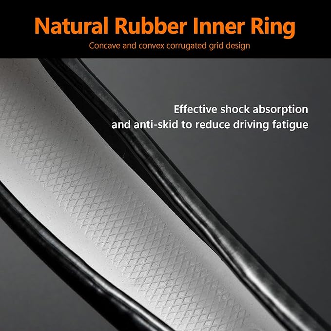 1 Pack Car Breathable Steering Wheel Cover, Wear -Resistant Steering Wheel Sleeve, Carbon Fiber Non-Slip Steering Wheel Protector, Four Seasons Universal Steering Wheel Set (Black #D -Shaped)