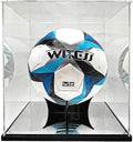 Soccer Ball Display Case Full Size,Acrylic Display Case for Soccer Ball Collectibles,Clear Storage for Soccer Ball Volleyball Collectible Sports Memorabilia Case (10x10x10.2inch)