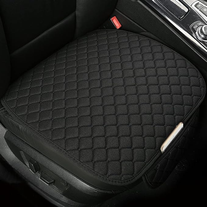Moly Magnolia Car Seat Cover/Protector, Car Seat Cushion, Breathable, Comfort, Universal for Most Vehicles, Automotive Interior Seat Protector, Car Seat Cover for Men and Women (Black)