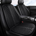 Car Seat Cushion Front Seat, Breathable Lumbar Support Car Seat Cushion for Long Sitting, Non-Slip Car Seat Pad (Black)