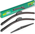 26" 16" 12" Windshield Wiper Blades Replacement for Hyundai Tucson 2010 2011 2012 2013 2014 2015 Premium All Weather Front Rear Wipers Set - OEM Quality (Pack of 3)