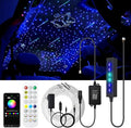 AKEPO 3.2W 6-Hole RGB APP Multiple Color Fiber Optic Lights Kit, Home Car 6.5ft 120pcs of 0.75mm Optical Fiber APP Control Headliner Starlight with Remote and APP Control