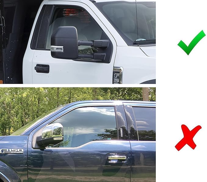iJDMTOY Blackout Smoked Lens Dynamic Sequential Blink Triple-Row Full LED Side Mirror Turn Signal Light Assembly Kit Compatible With Ford 2017-2022 F-250 F-350 Towing Mirror