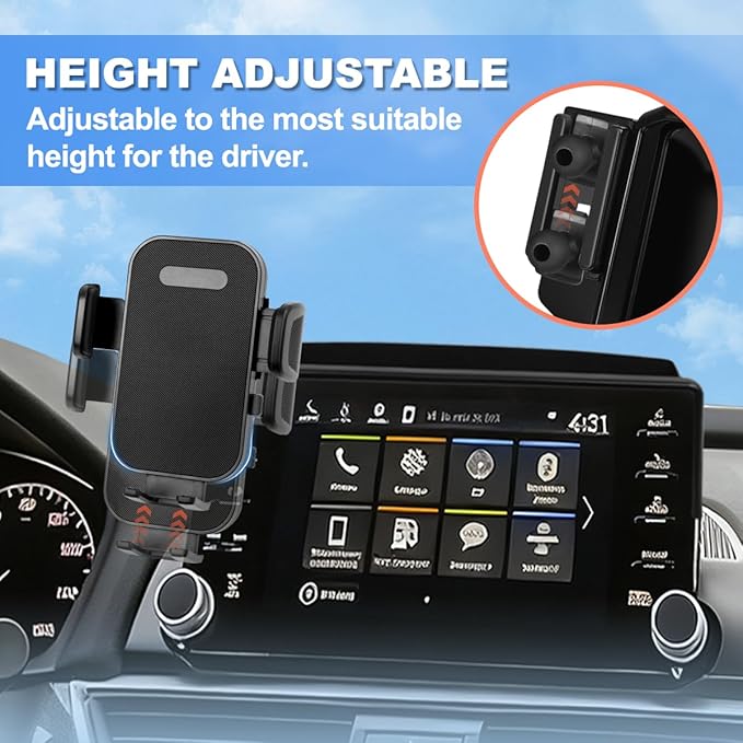 Car Phone Holder Fit for 2023-2025 Honda Accord Accessories Phone Mount 12.3-inch Screen Fixed Clip, Cell Phone Automobile Cradles Hands-Free 360 Degree Rotation Not Affect Air Vent