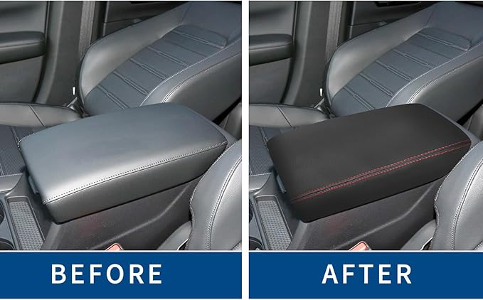Compatible with Center Console Armrest Cover for Honda CRV 2022 2023 2024 2025 Leather Arm Rest Storage Box Lids Cushion Protector Pad
