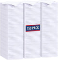GLIMGLINT White Microfiber Cleaning Cloth, 150 Pack Microfiber Towels for Cars, Lint Free, Scratch-Free, Highly Absorbent, Reusable Cleaning Rags for Car, Household, Shop Towels 14"X12"