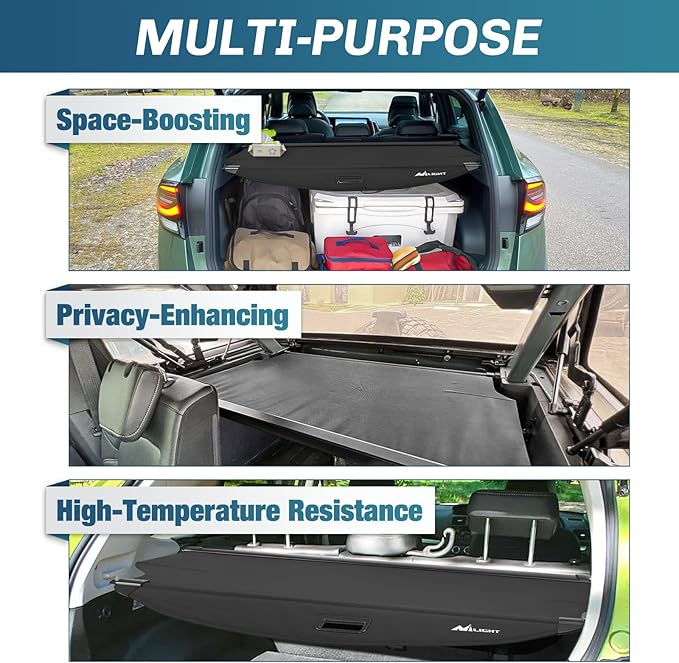 Nilight Trunk Cargo Cover for Kia Sportage Accessories 2023 2024, Retractable Security Shade Rear Cargo Cover, with Trunk Storage Net, 1-Pack