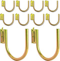 10 Pack 4" E Track J Hooks Heavy Duty Galvanized Steel E-Track Tie Down Accessories for Box Truck, Enclosed Trailer, Garage, Vans, Warehouse, Workshop