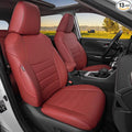HKZ Fit RAV4 Car Seat Coverss Set for 2019 2020 2021 2022 2023 2024 2025 Toyota RAV4 Gasoline Model Only LE,XLE,XLE Premium,Limited - 5 Seats Full Set Leather(Burgundy)