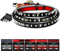 Nilight 60" Truck Tailgate Light Bar 108 LED Single Row Light Strip with Red Running Brake Lights Turn Signal White Reverse Light, 2 Years Warranty