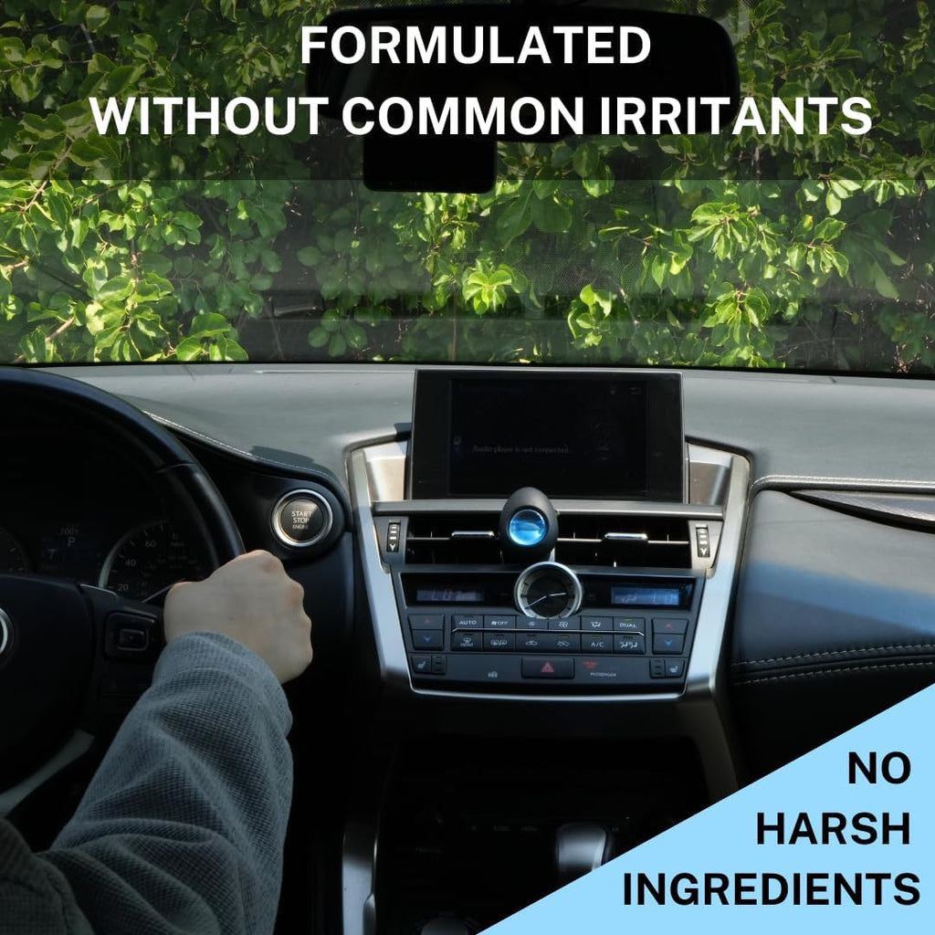 Air Jungles Car Air Freshener Vent Clip 4 Count, Variety Pack, New Car, Honey Peach, Ocean, Hawaii, 4 ml Each, Long-Lasting Car Odor Eliminator, Up to 120 Days Freshness for Auto