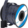 100ft - 1/8 Inch Cable Management Sleeve Protector,Wire Loom PET Expandable Wire Sleeving for Office Computer Home Theater Engine Bay Cord Organizer,Protect Cables from Pet Cat Dog Chewing,BlackBlue
