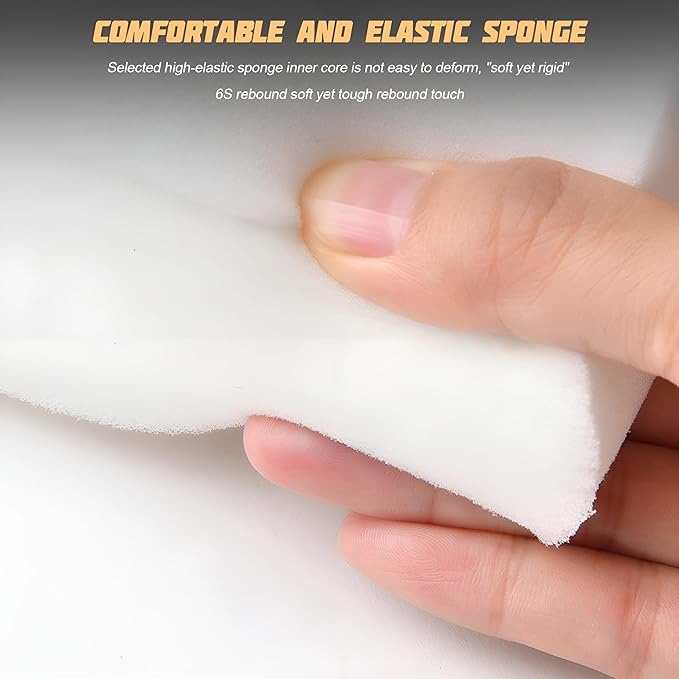 Zpana Car Center Console Armrest Pillow, Memory Foam Leather 4 in 1 Vehicle Arm Rest Cover with Tissue Box 2 Side Storage Bag Cup & Phone Holder, Auto Armrest Cushion, Universal Fit (Black/Red)