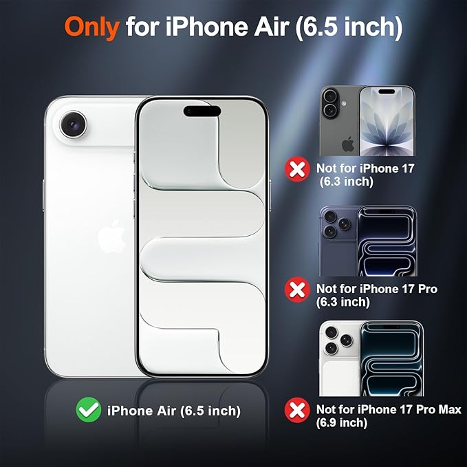 SUPFINE Magnetic for iPhone Air Case (Compatible with MagSafe)(Military Grade Drop Protection) Slim Translucent Matte Shockproof with Anti-Fingerprint Phone Cover for 17 Air,Light Blue
