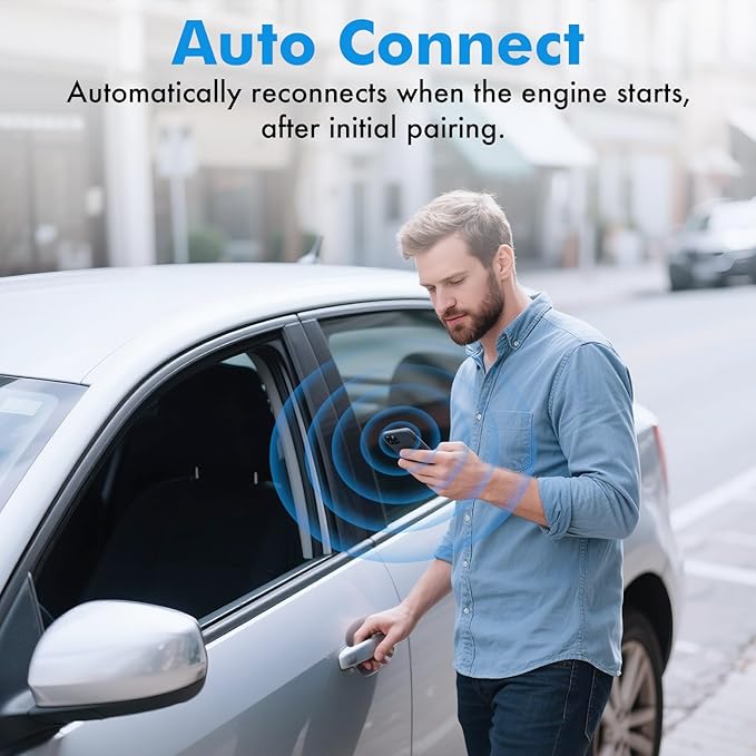 Travel Depot Wireless CarPlay Adapter for iPhone, Converts Wired to Wireless Adapter CarPlay, Plug & Play for Apple Car Play, Fast Auto Connect Bluetooth Dongle Car Streaming Device, Fits 800+ Models