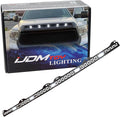 iJDMTOY Clear Lens Xenon White Full LED Front Upper Hood Bulge Insert Replacement Lighting Kit Compatible with Toyota 2014-2021 Tundra