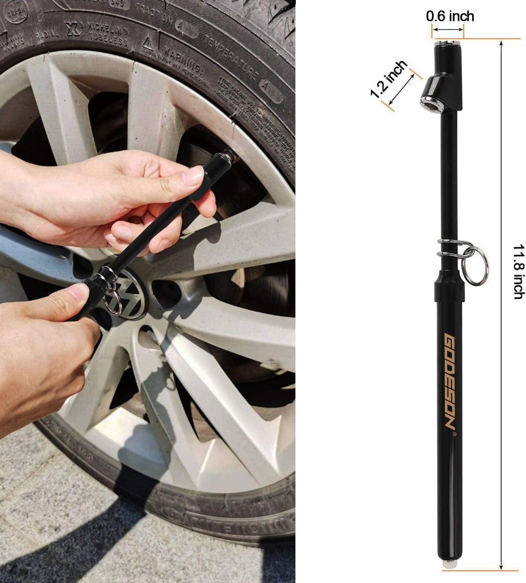 GODESON Dual Head Tire Pressure Gauge, Heavy Duty Pencil Tire Gauge Range 10-150PSI,Dual Head Truck Pen Air Pressure Gauge (Pack of 2)