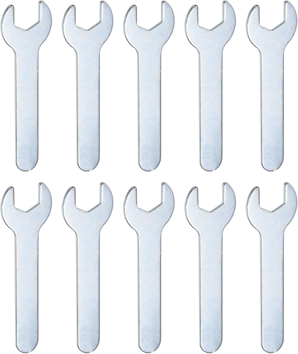 HARFINGTON 10pcs Small Wrench 11x70x1.5mm Metric U-Shaped Single Open Ended Spanner Super Thin Flat Head Galvanizing Wrench for Automotive Repair Furniture Assembly