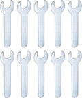 HARFINGTON 10pcs Small Wrench 11x70x1.5mm Metric U-Shaped Single Open Ended Spanner Super Thin Flat Head Galvanizing Wrench for Automotive Repair Furniture Assembly
