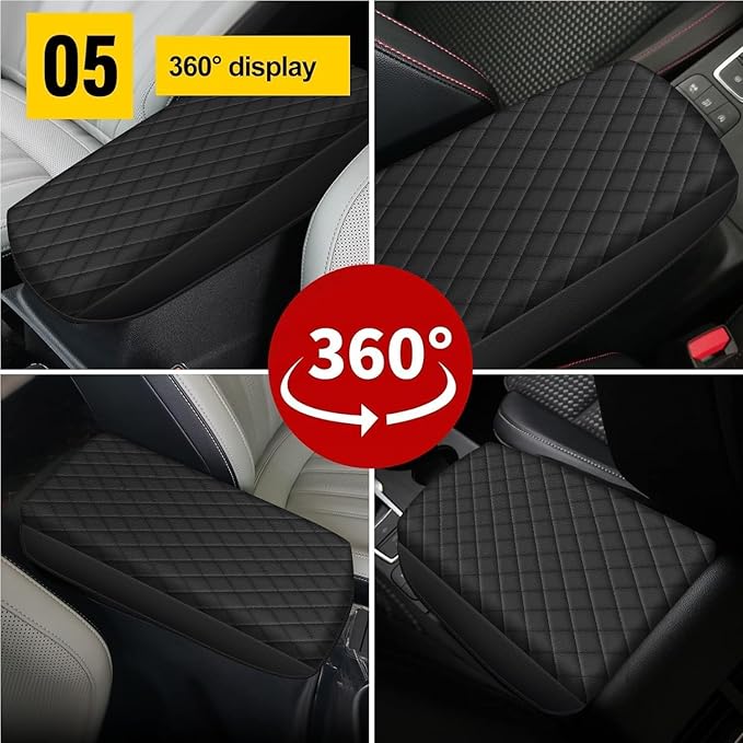 AOMSAZTO Console Pad for 2020 2021 2022 2023 2024 2025 Ford Escape Armrest Pad for Ford Escape Black