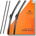 DOG TAIL Water Repellent Silicone Wiper Blades 20 inch (2 Pack) with Multiple Adapters and 2 Refills, Automotive Replacement Front Windshield Wiper Blades for My Car with Water Repellency DropClear