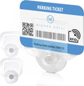2X Parking Permit, Ticket and Note Holder for Car Windscreen, Clips with Removable Suction Cup, Avoid Parking fine, Set of 2 (Made in Germany) Transparent