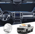 T TGBROS Windshield Sun Shade for Ford Super Duty 2017-2022 F-250 F-350 F-450 Pickup Accessories Foldable Sun Shield Front Window Sunshade Cover Sun Visor Cover Block Heat and Sun Protection