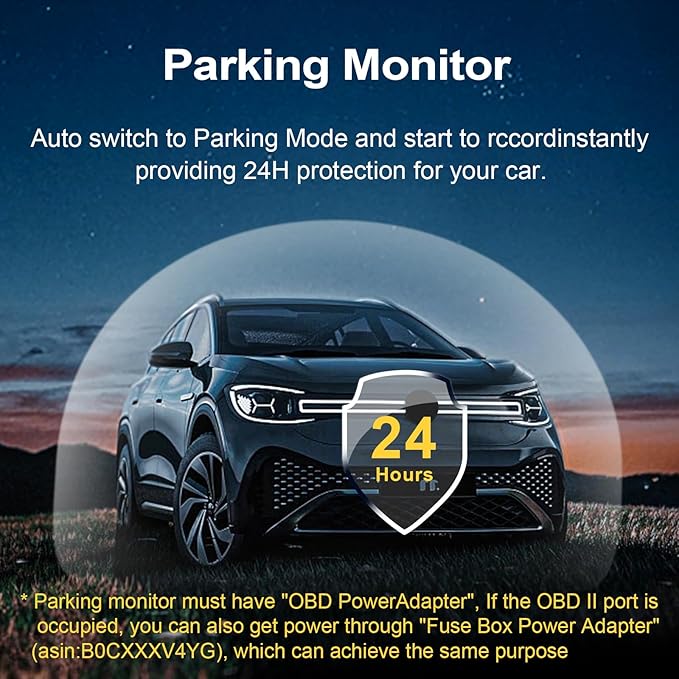 Mangoal 4K Dash Cam Fit for Ford Mustang S550 2022-2023(with a Big Cover), EcoBoost Premium GT Premiun Mach 1(Model A), Does Not Fit Ford Mustang S650 2024, WiFi & App, 64GB Card