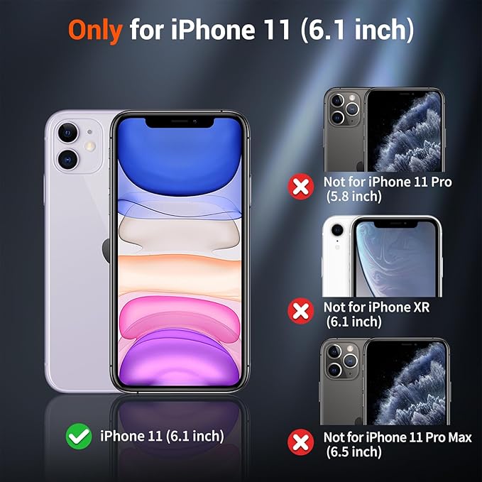 SUPFINE Magnetic for iPhone 11 Phone Case(Compatible with MagSafe)(Military Grade Drop Protection) Slim Translucent Matte Shockproof with Anti-Fingerprint Phone Case,Blue Green