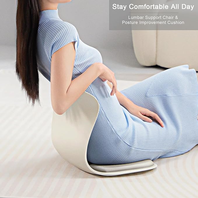 Posture Support Cushion - Lumbar & Back Support for Office Chair, Car Seat, Sofa, Ergonomic Chair & Back Cushion Back Support (02)