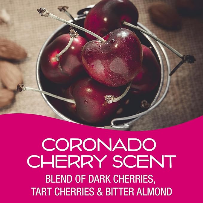 Can Air Freshener and Odor Neutralizer by California Scents, Set of 12 Spillproof Cans for Home and Car, Coronado Cherry, 1.5 Oz Each (Pack of 12)
