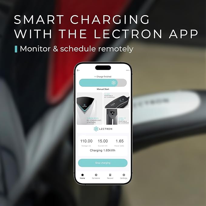 Lectron Level 1 Tesla Charger (WiFi Version) - 120V, 15 Amp, NEMA 5-15 Plug, 16 ft Cord - Portable Electric Car Charger for Tesla - Compatible with All Tesla Models S/3/X/Y/Cybertruck & NACS Evs