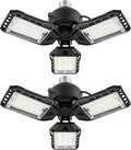 LED Garage Lights - 1 Pack, 80W, 8000LM 6500K Shop Light with 3 Deformable Panels, Basement Barn Light, E26/E27 for Shop, Warehouse, Basement