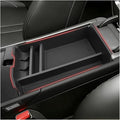Autorder Center Console Organizer for 2024 2025 2026 Hyundai Sonata Accessories Car Armrest Storage Box Middle Console Tray Container with Non-Slip Silicone Mats