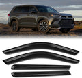 Rain Guards for Car Windows, Tape-On Window Visors Rain Guards Fit for 2022-2024 Toyota Tundra Crew Max, Window Deflectors, Vent Visors for Toyota Car Accessories, 4 Pieces