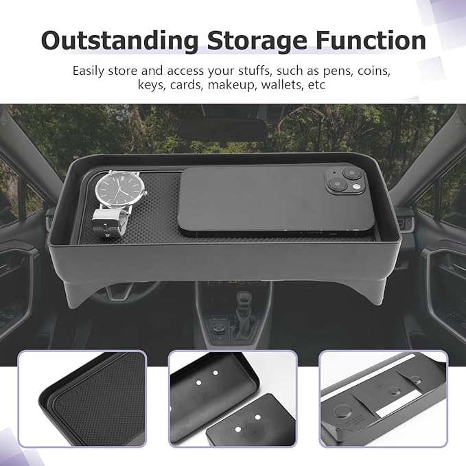 LUWU 2025 RAV 4 Dashboard Storage Tray Compatible with 2019-2022 2023 2024 2025 Toyota RAV 4 Center Console Display Box Hidden Tray Behind Screen 2025 RAV 4 Accessories