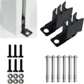 Kozyard Ground Mounting Kit for 3-Panel Privacy Screens – Perfect for Securing to Concrete – Helps Hide Clutter and Keep Your Outdoor Space Neat – Fits Both White & Black Panels