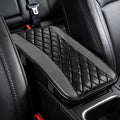 Car Center Console Cushion Pad, Arm Rest Covers, 12.6"×7.5" Leather Waterproof Auto Armrest Seat Box Protector, Auto Comfortable Center Console Cover Universal for Most Vehicles (Grey)