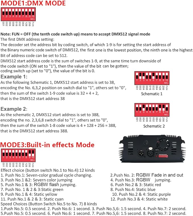 AMKI DMX 90W Light Source Engine Driver Remote/APP Control Starlight Box Motor Remote Control, Connect with DMX512 Console Decoder