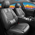 Fit Sonata Car Seat Covers for Hyundai Sonata 2004-2024 2025 2026 - Upgraded Premium Waterproof & Breathable Leather, Airbag Compatible, All-Weather Seat Cushion Protector (Full Set, Black)