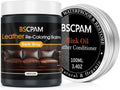 12oz Leather Recoloring Balm & 3.4oz Mink Oil Leather Conditioner kit,Dark Gray Leather Color Repair Kits for Couches, Leather Couch Paint Scratch Repair for Furniture Car Sofa Shoes Leather Dye