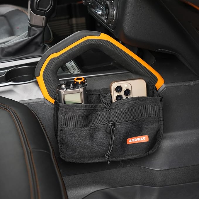 Seat Storage Bags, Storage Pockets, Interior Storage, Accessories. for Ford Bronco 2021-2025 2/4 Door (Passenger Side)