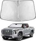 EcoNour Windshield Sunshade Compatible for Toyota Tundra 2022-2024 2025 2026, SR, SR5, Limited, Platinum, 1794 Edition, TRD Off-Road Pro Sun Visor for Front Window Sun Shade Cover, Car Accessories