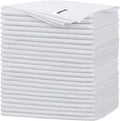 FIXSMITH White Microfiber Cleaning Cloth -Pack of 24, Highly Absorbent Cleaning Rags, 16"X12" All Purpose Cleaning Towels for Housekeeping, Kitchen, Car, Lint Free and Reusable Microfiber Towels