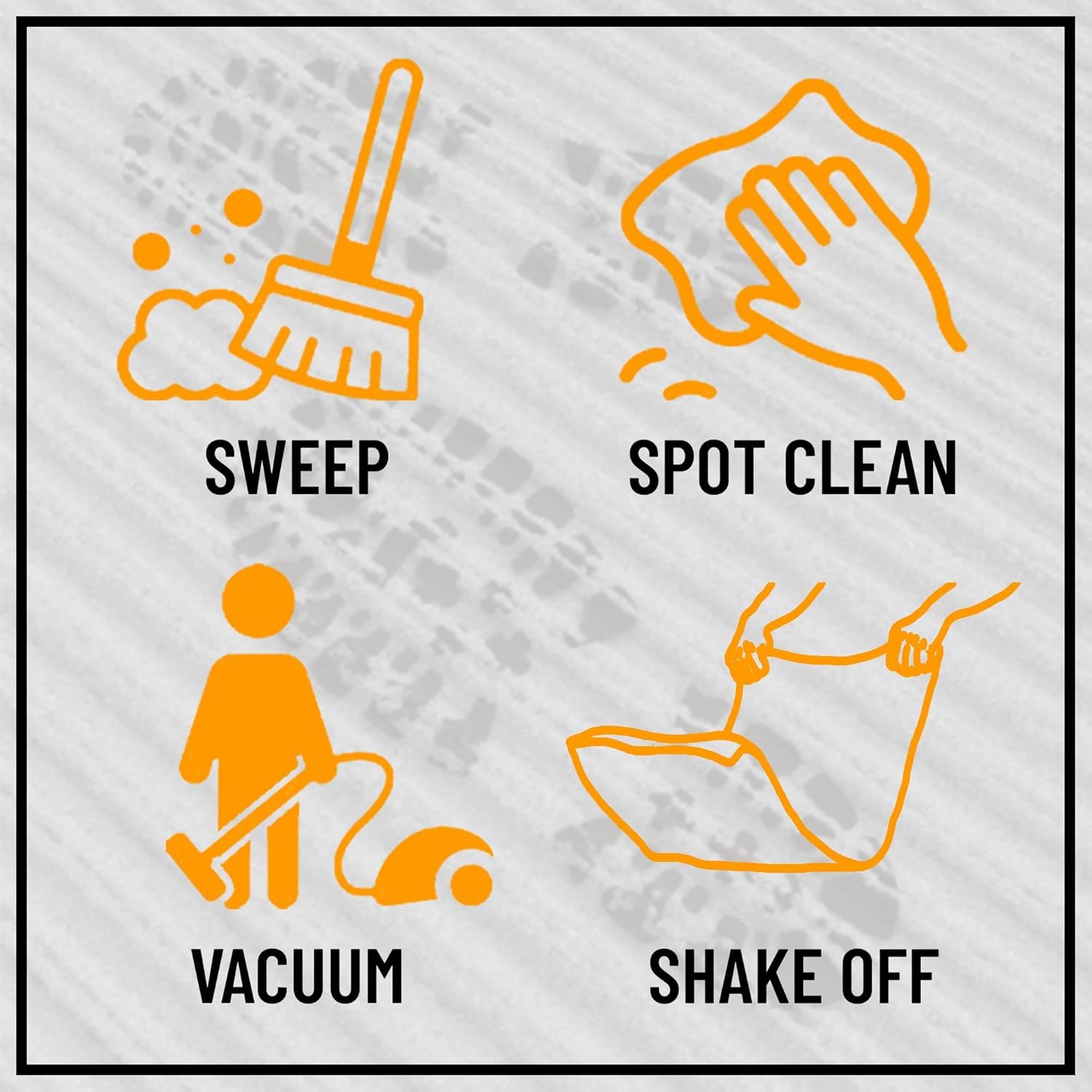 Ottomanson 2'7" x 16' Hallway Runner with Scraper Pile - Extra Durable Non-Slip Rug Mat for Indoor & Outdoor Use - Ideal for Kitchen, Entryway & Garage - High-Traffic Carpet, Gray