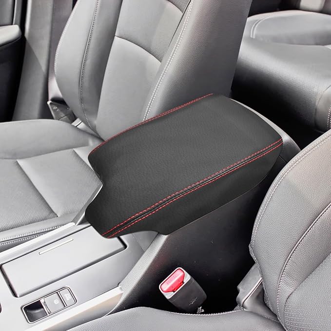 Compatible with Center Console Armrest Cover for Honda Accord 2013 2014 2015 2016 2017 Leather Arm Rest Storage Box Lids Cushion Protector Pad