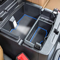 TACOBRO Center Console Organizer Compatible with Jeep Wrangler JL & JLU 2018 2019-2024 2025 2026 Accessories, Gladiator JT Truck 2020 2021 2022 2023-2026 Insert Tray Armrest Storage Box, Blue