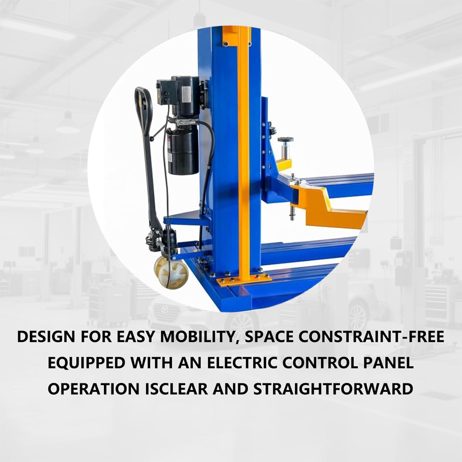 Car Lift Single/2 Post Auto Lifts, 6200/9000/10000LBS Capacity, 240V Hydraulic Truck Hoist, Heavy Duty Auto Lift with Safety Locks for Home Garage (6200LBS Single Post, 1)
